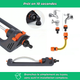 AquaSwing – Arroseur oscillant automatique à 19 jets