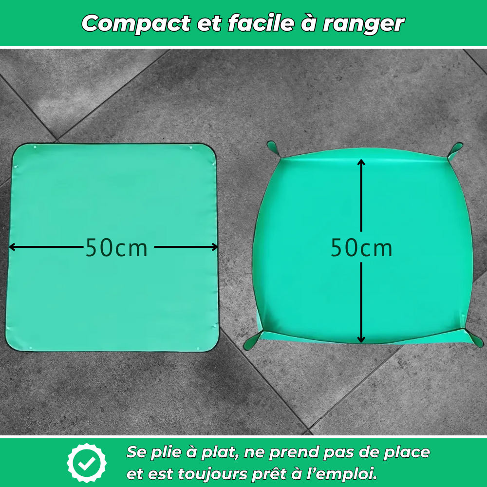 Tapis de Rempotage Anti-Salissures – Pour un Jardinage Propre et Organisé