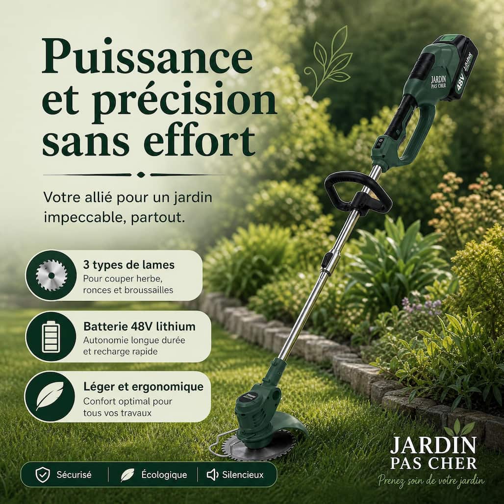 Débroussailleuse Électrique Pro 800W — Coupe Précise Sans Effort