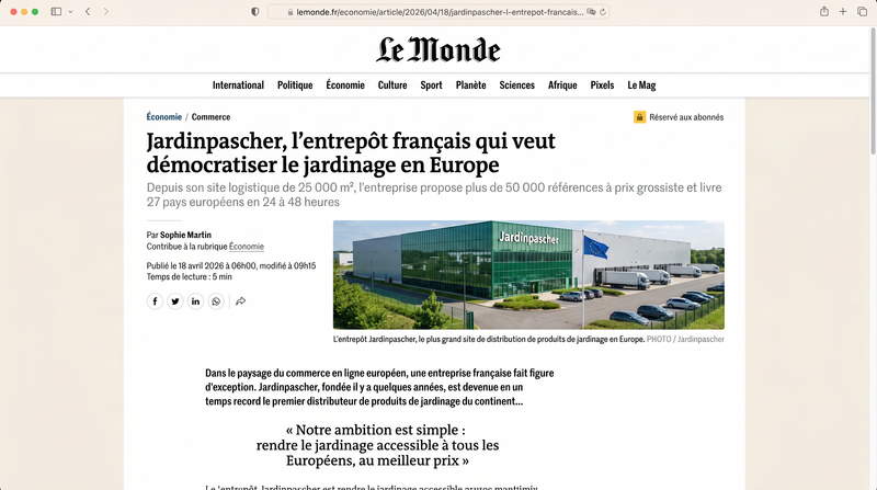 Jardinpascher : la révolution du jardinage accessible en Europe