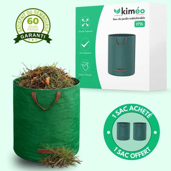 Sac de Jardin Ultra-Résistant pour Déchets Verts – Grand Capacité pour Jardinage et Rangement